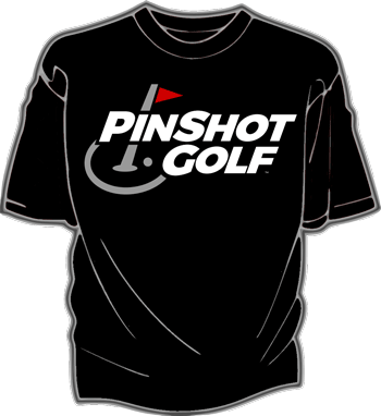 PinShot Golf Black T-Shirt