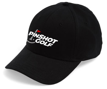 PinShot Golf Black Ball Cap